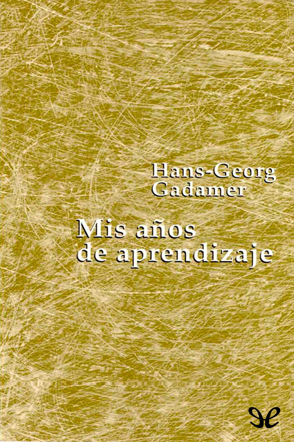 Mis años de aprendizaje